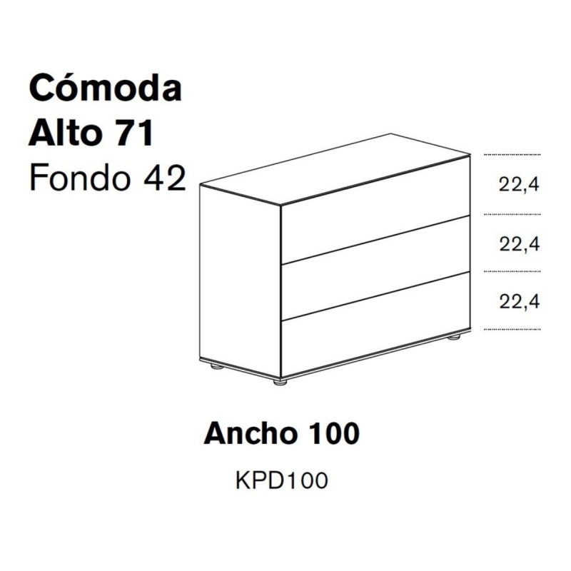 Cómoda Lauki 100 - Treku