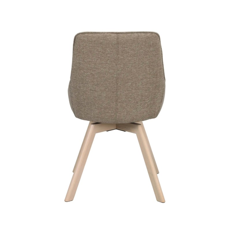 Silla giratoria Alison tejido beige oscuro