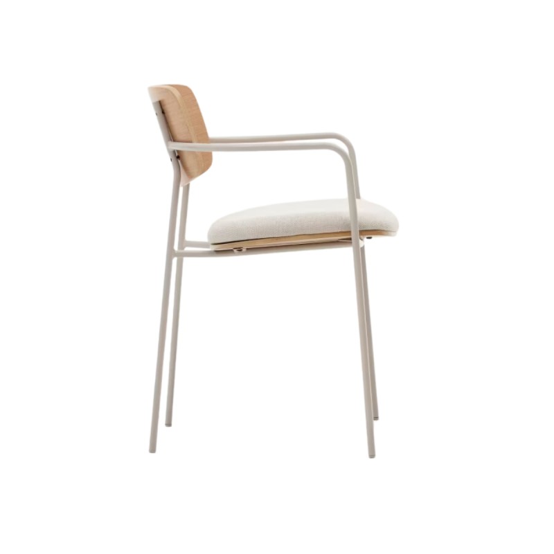 Silla apilable Maureen roble