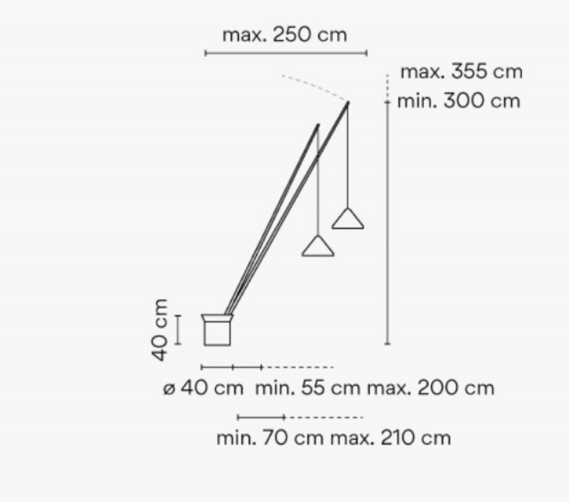 Lámpara de pie North – Vibia