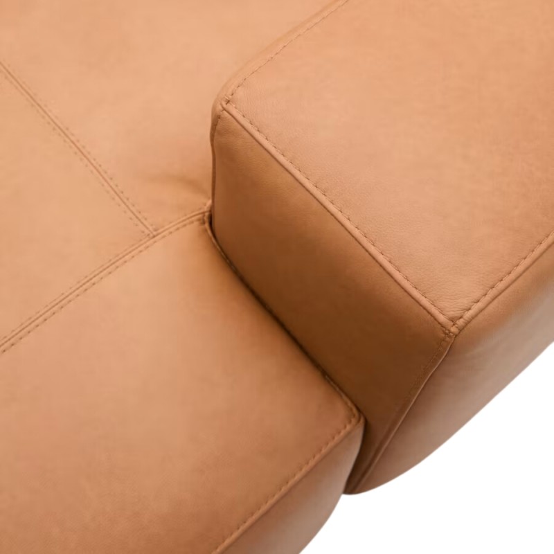 Sofá 2 Leather Blok con chaise longue