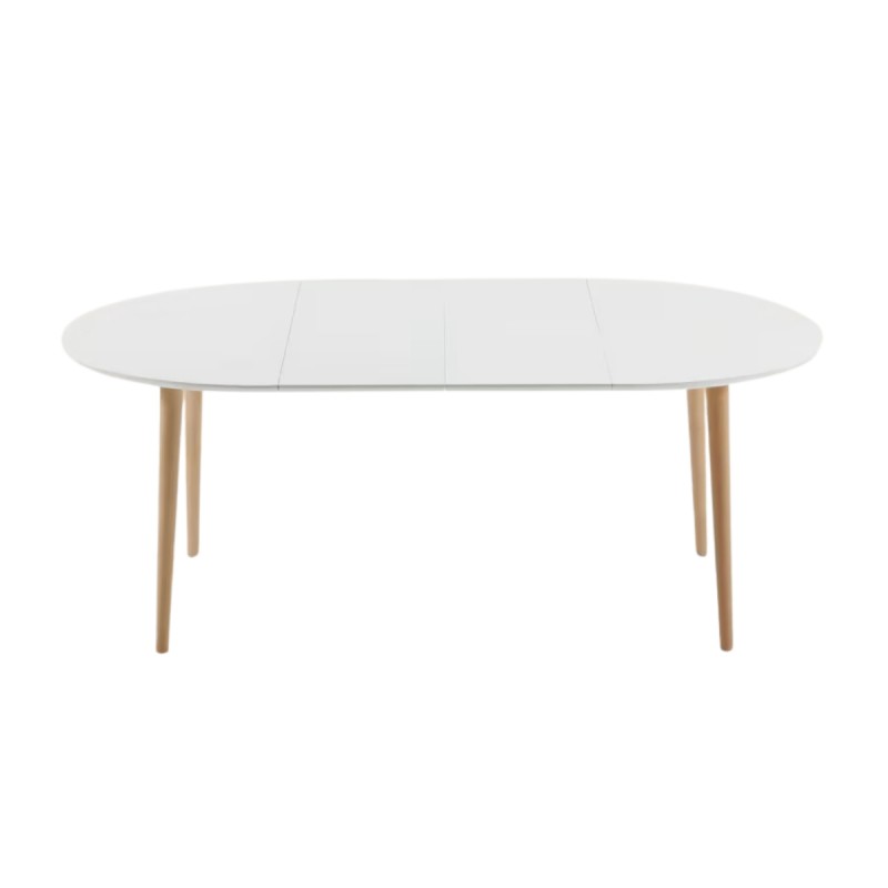 Mesa extensible oval Oqui lacada