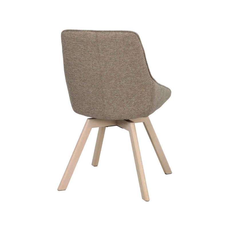 Silla giratoria Alison tejido beige oscuro