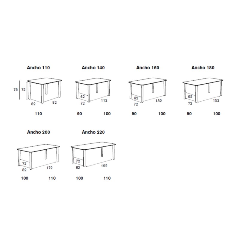 Mesa comedor Roll - Treku