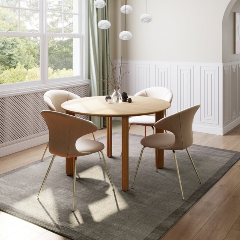 Mesa comedor Comfort Circle pata lisa - Umage