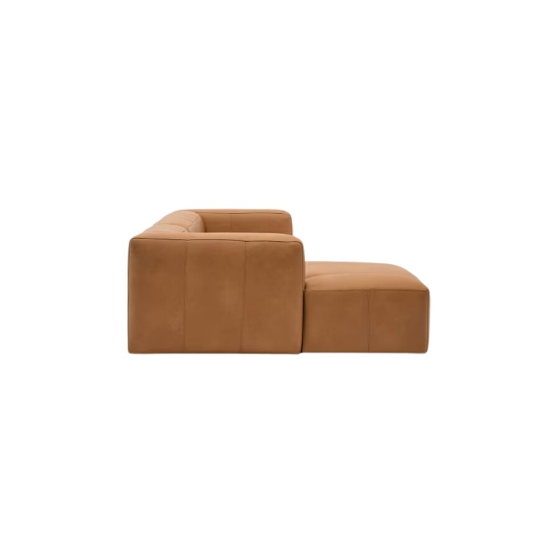 Sofá 4 Leather Blok con chaise longue