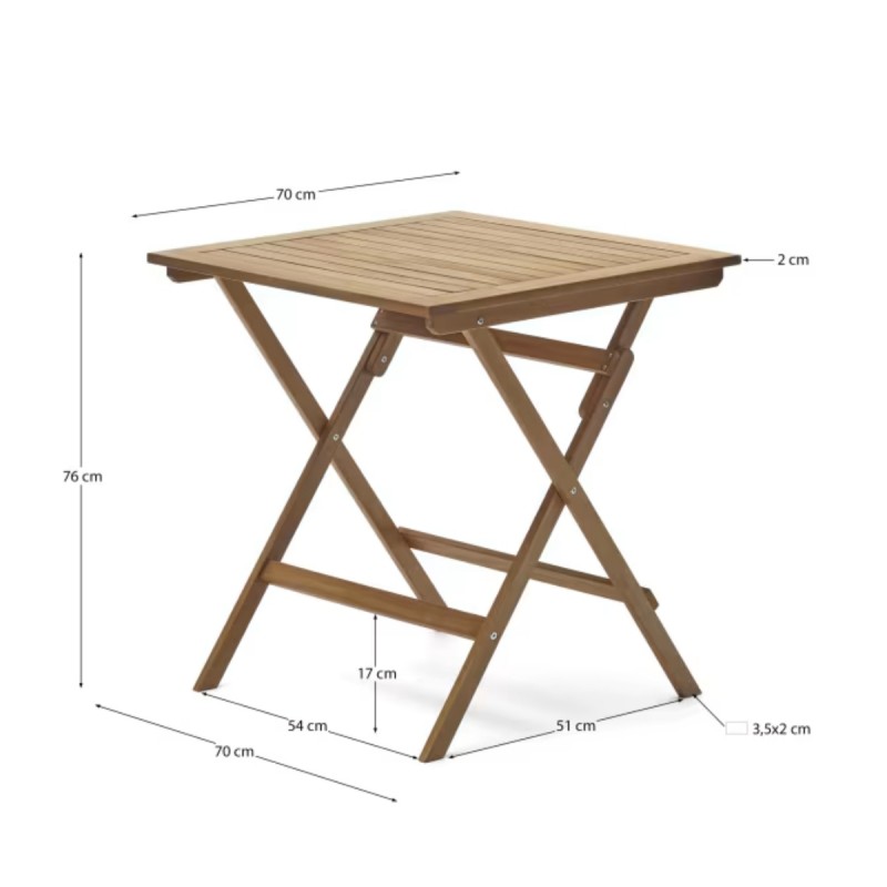 Mesa plegable de exterior Sadirar