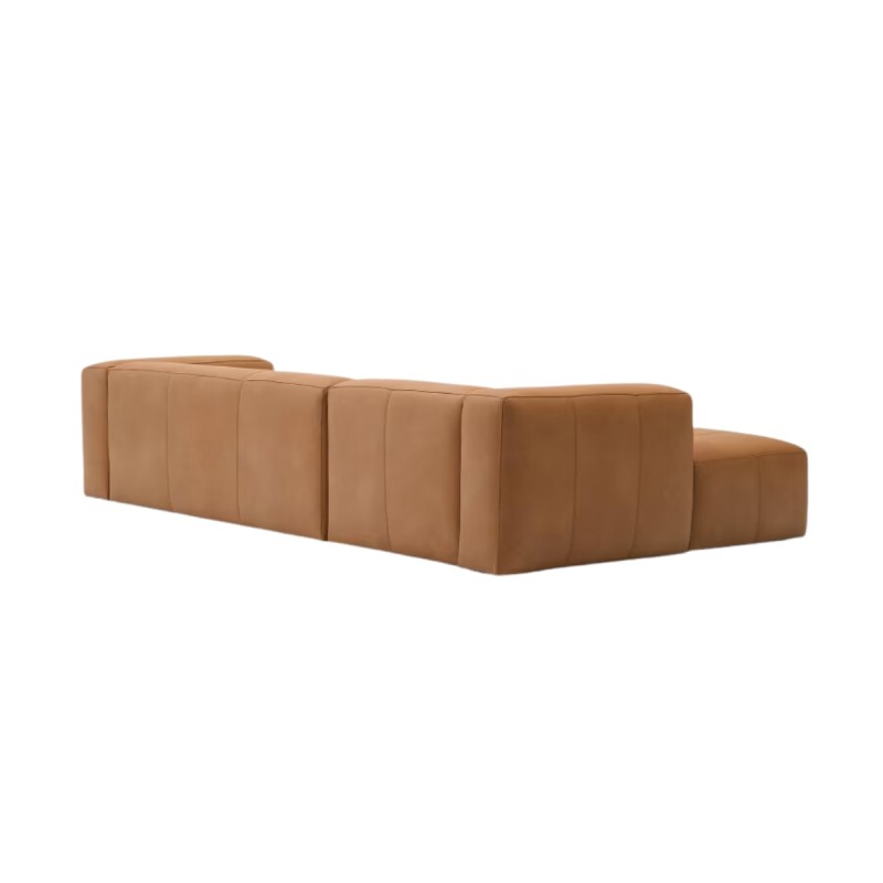 Sofá 4 Leather Blok con chaise longue