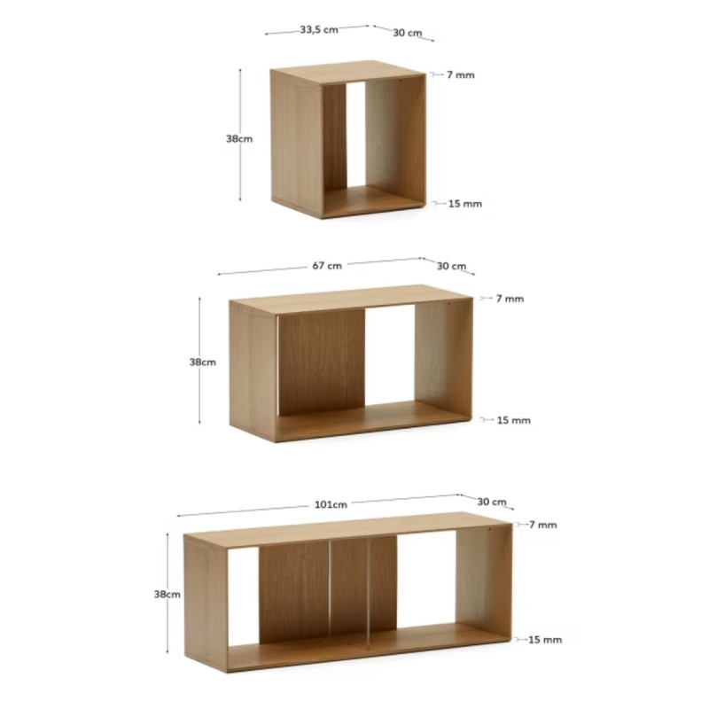 Set Litto 6 estanterías modulares 101