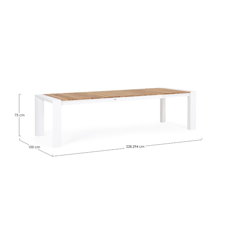 Mesa extensible Cameron blanca | Estilo nórdico