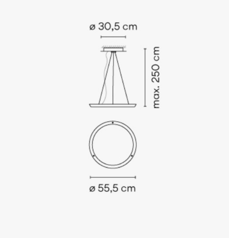 Lámpara de techo Halo - Vibia