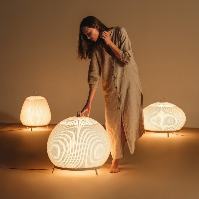 Lámpara pie baja Knit - Vibia