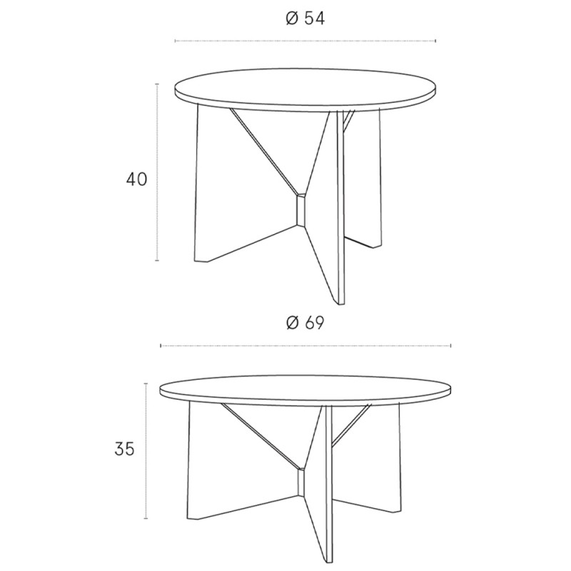 Mesa de centro Hiru - Treku