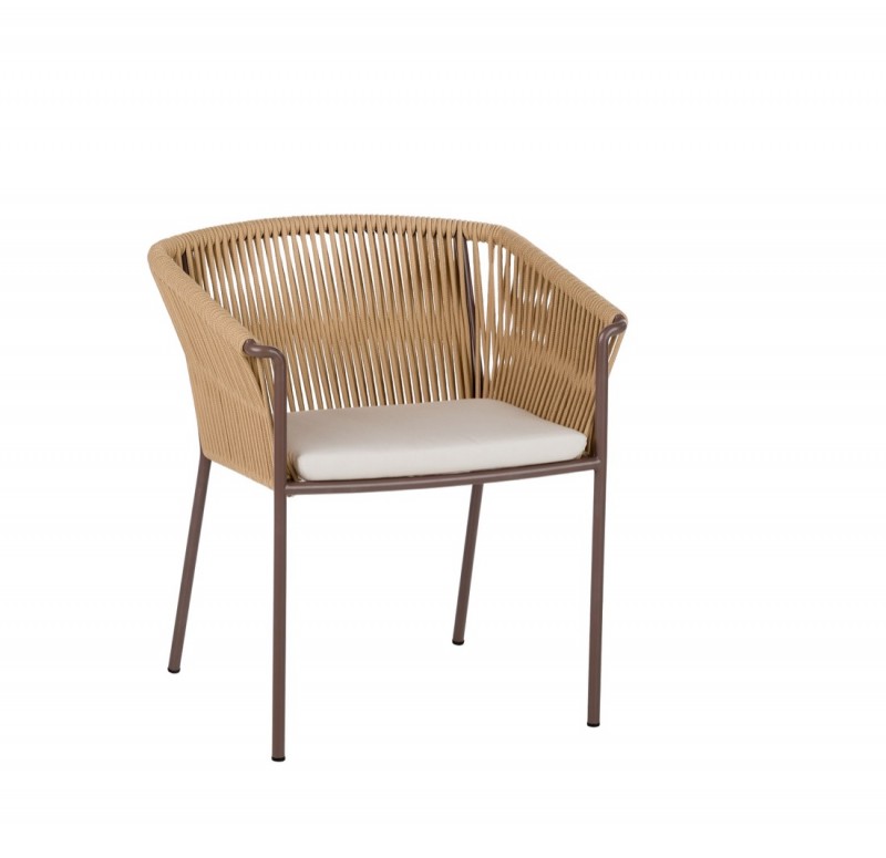 Silla exterior respaldo alto Weave - Point