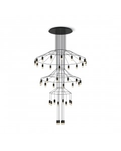 Lámpara de techo alta Wireflow Chandelier – Vibia