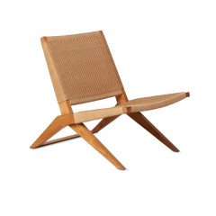 Silla lounge madera teca Lawit - Dareels