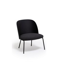 Silla Cistell Slim Lounge negro - Vergés