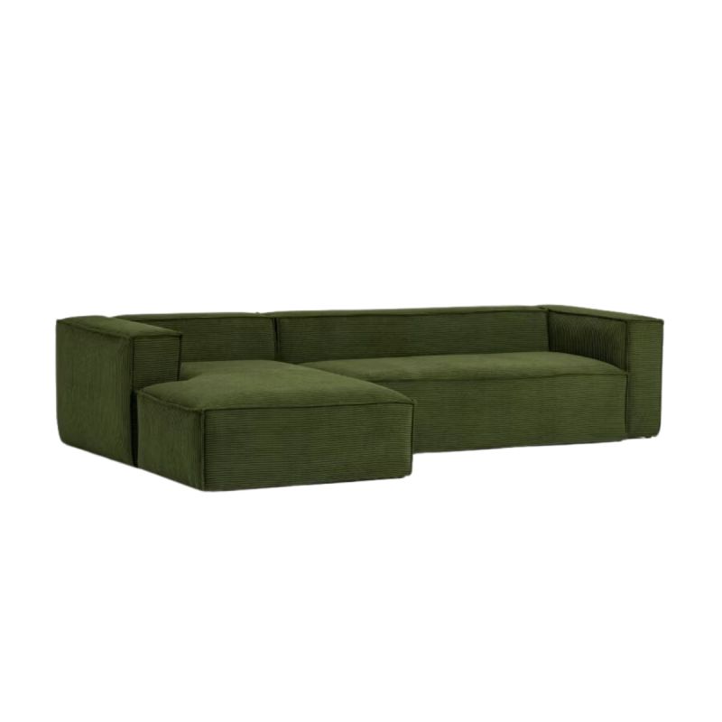 Sofá 4 Blok chaise longue izquierdo pana