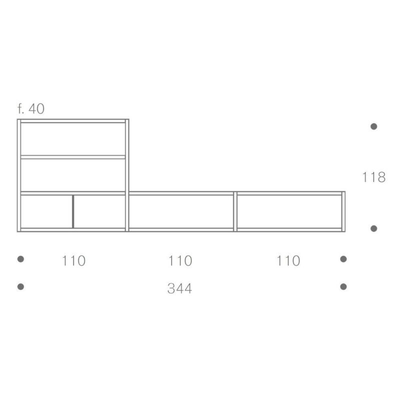 Mueble de TV Kai K3-3 - Treku