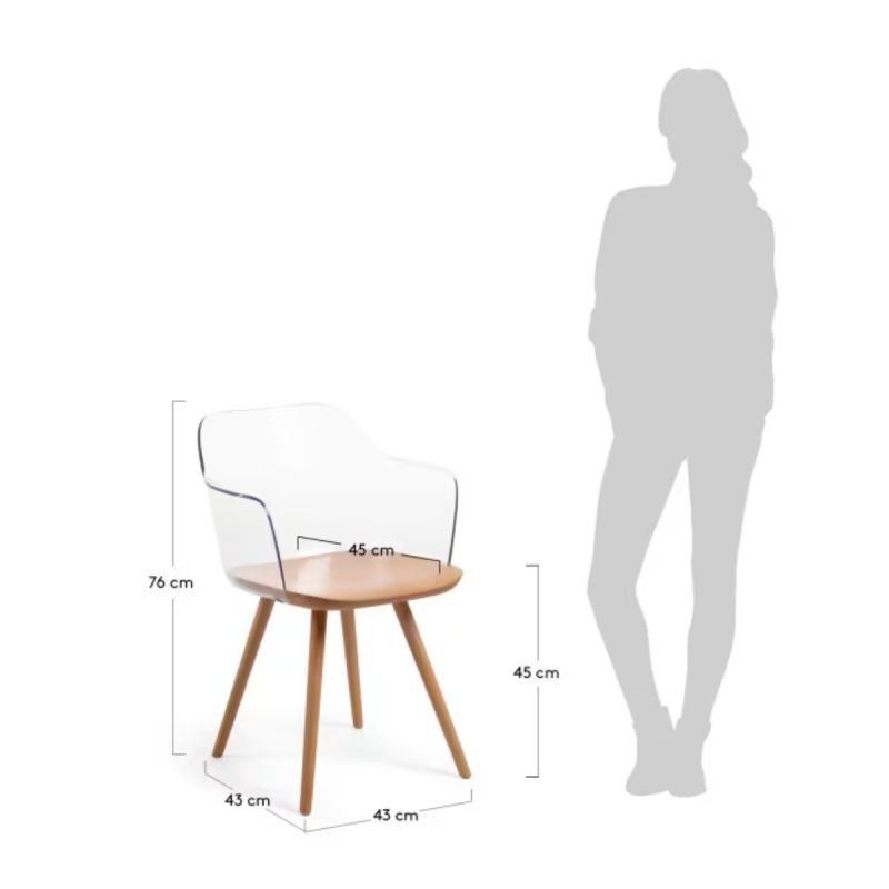 Silla Bjorg transparente