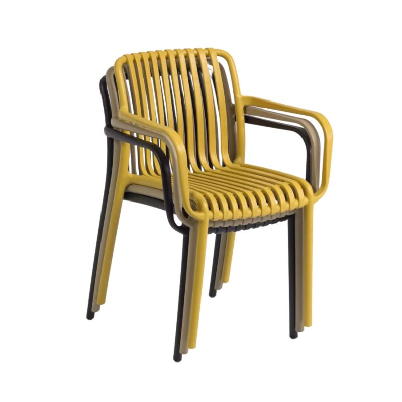 Silla exterior apilable Isabellini