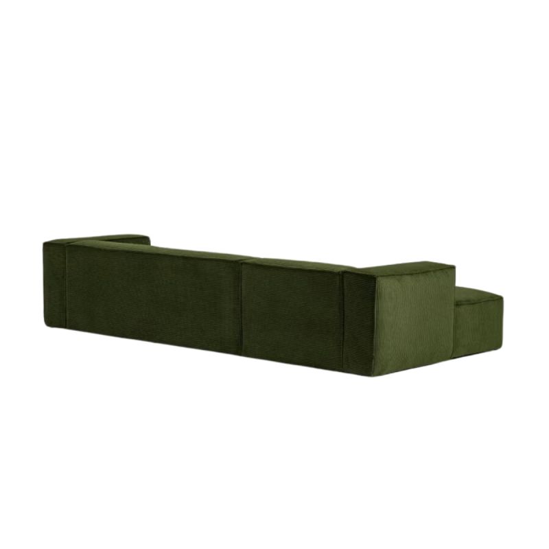 Sofá 4 Blok chaise longue izquierdo pana