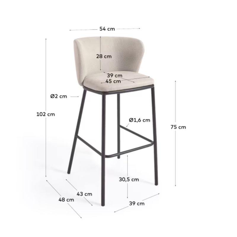 Taburete Ciselia 75