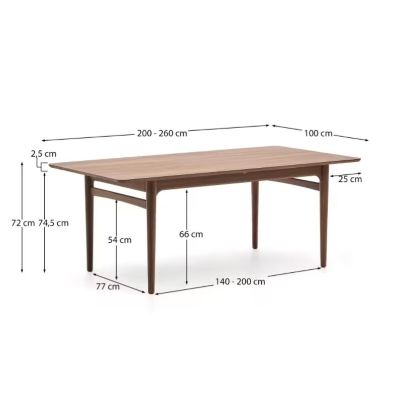 Mesa comedor extensible Elan