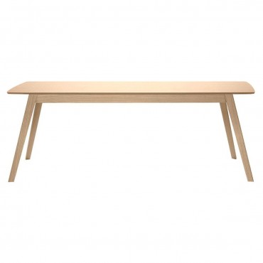 Mesa Aise oval fija en madera - Treku