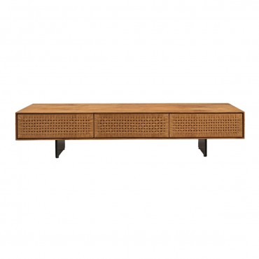 Mueble TV teca cuerda Cora - Dareels