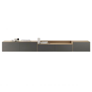 Mueble TV Lauki colgado a pared - Treku