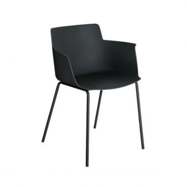 Silla con brazos Hannia-Negro