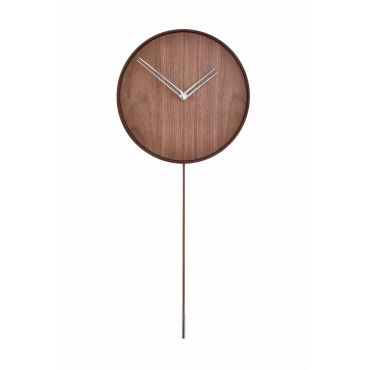 Reloj pared Swing madera nogal Nomon
